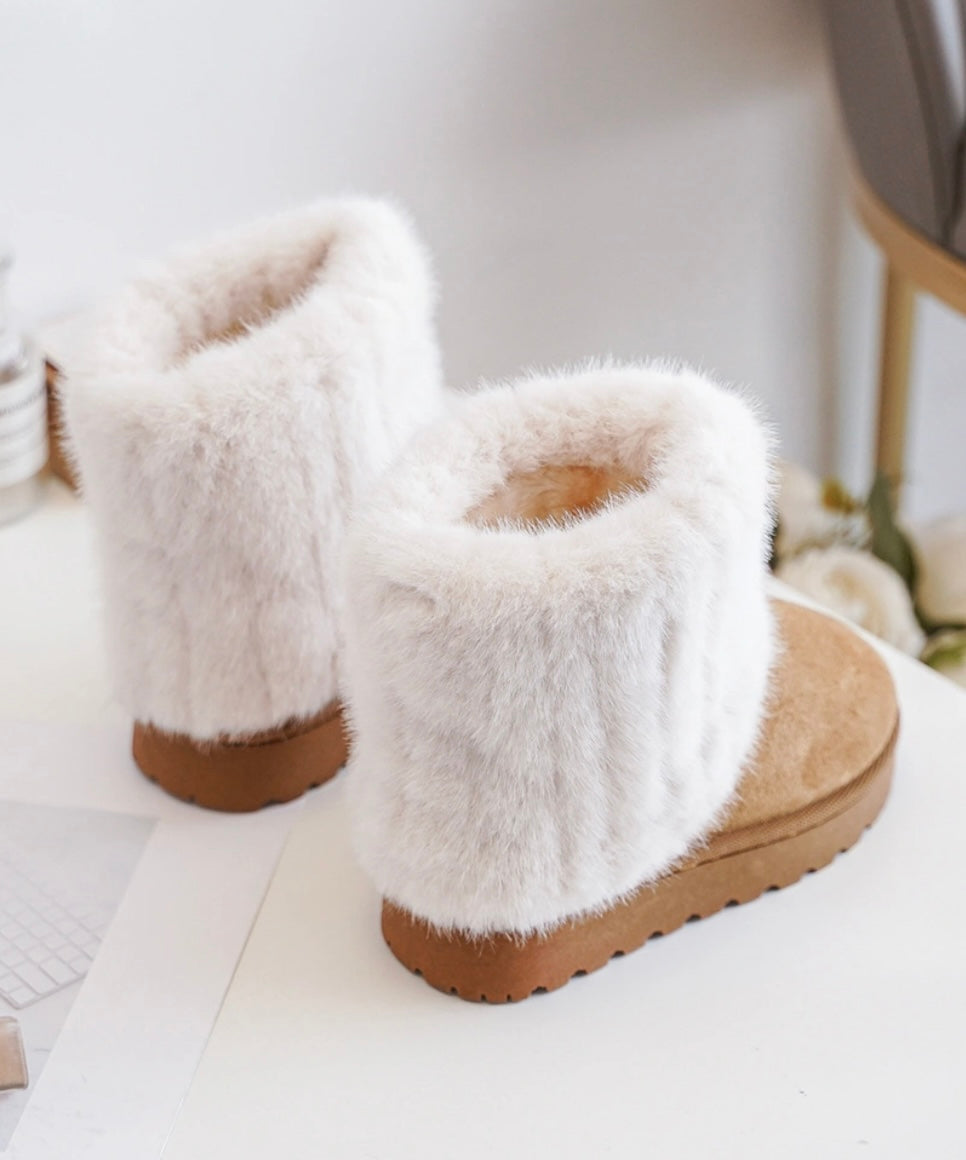 Bottines fourré Camel