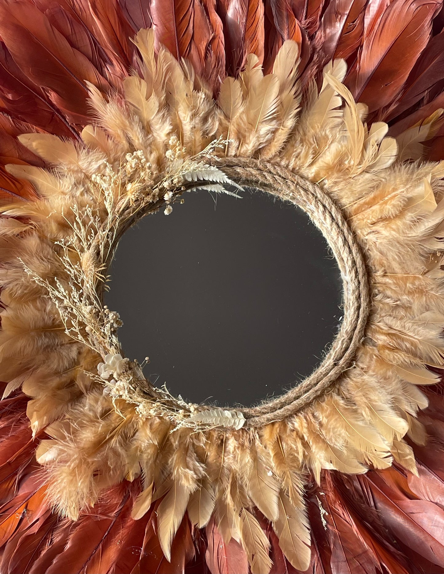Jujuhat « Bohemeflower » Terracotta et marron 70cm