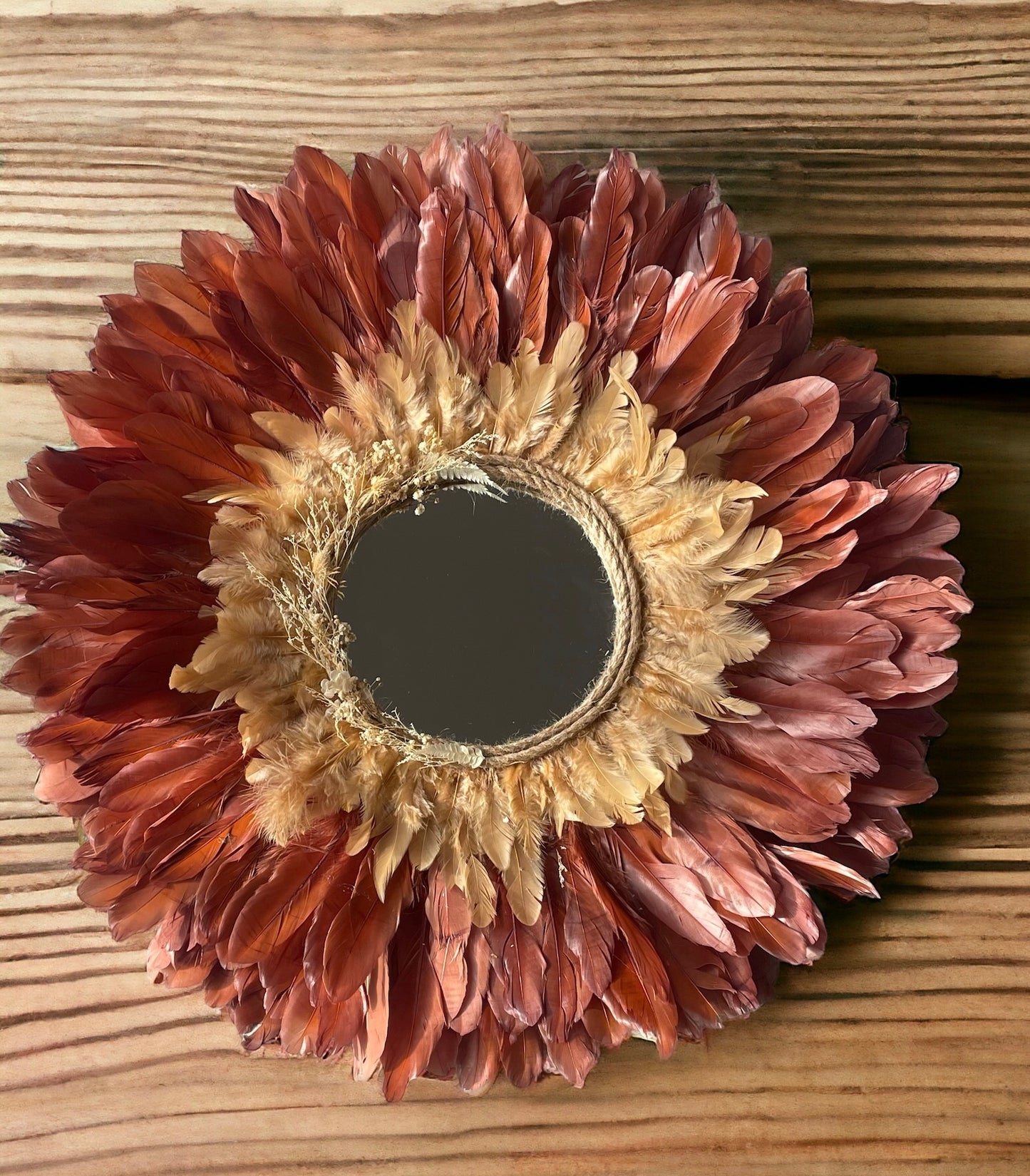 Jujuhat « Bohemeflower » Terracotta et marron 70cm