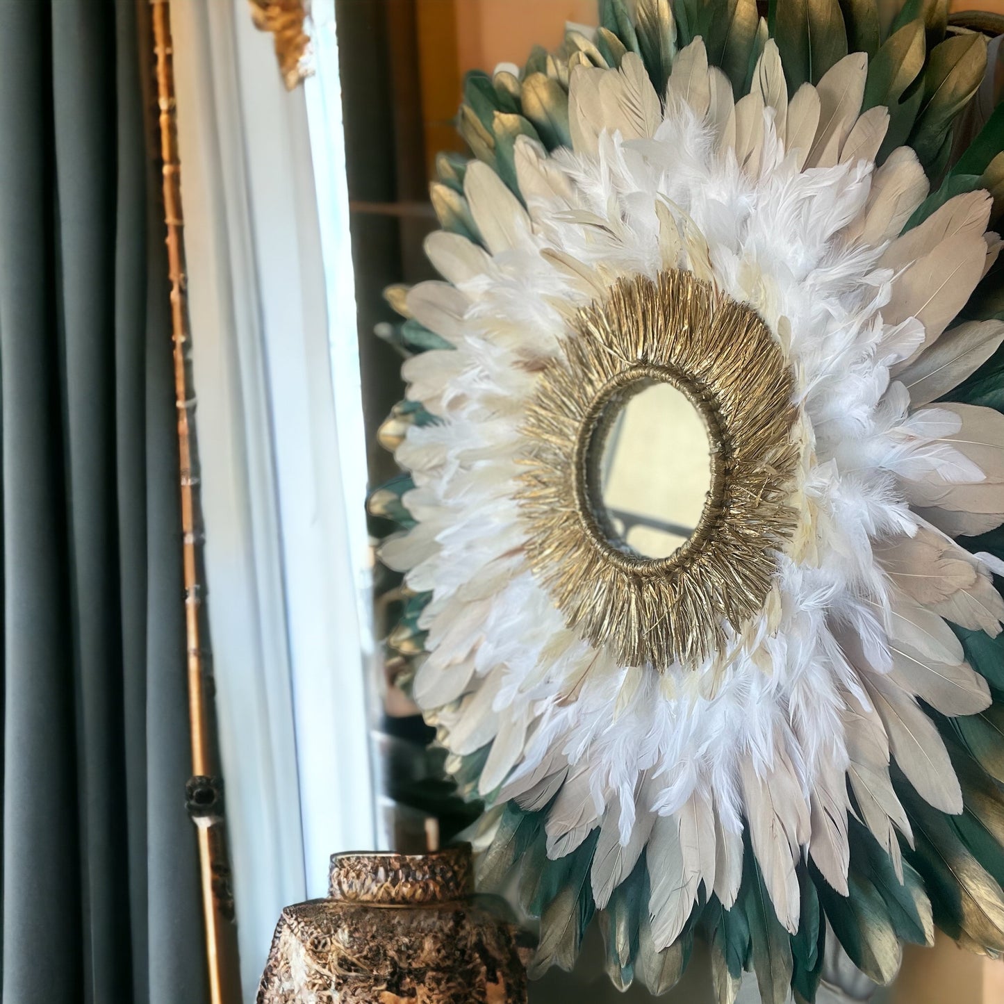 JuJuhat « Bohème chic » Vert et beige