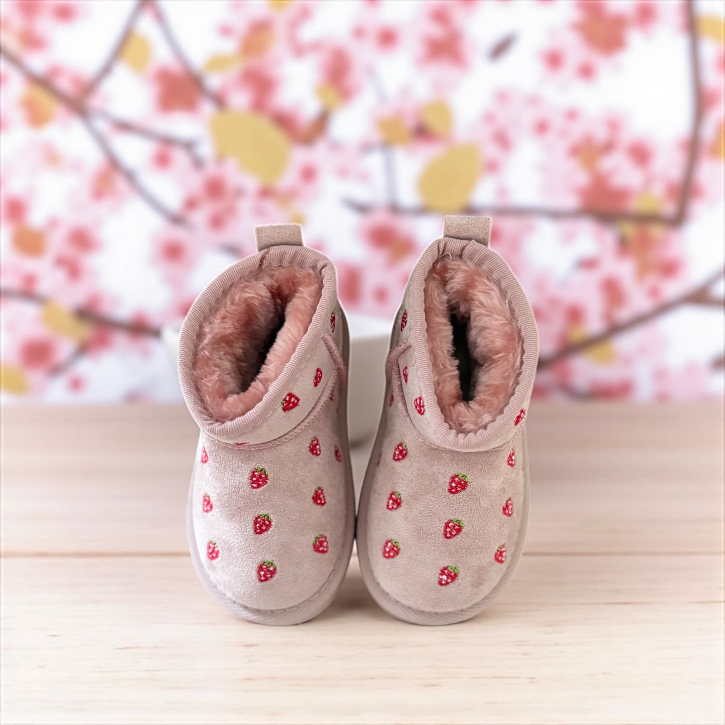 Bottes fourrées enfant – Rose fraise (Pointure 21 à 24)