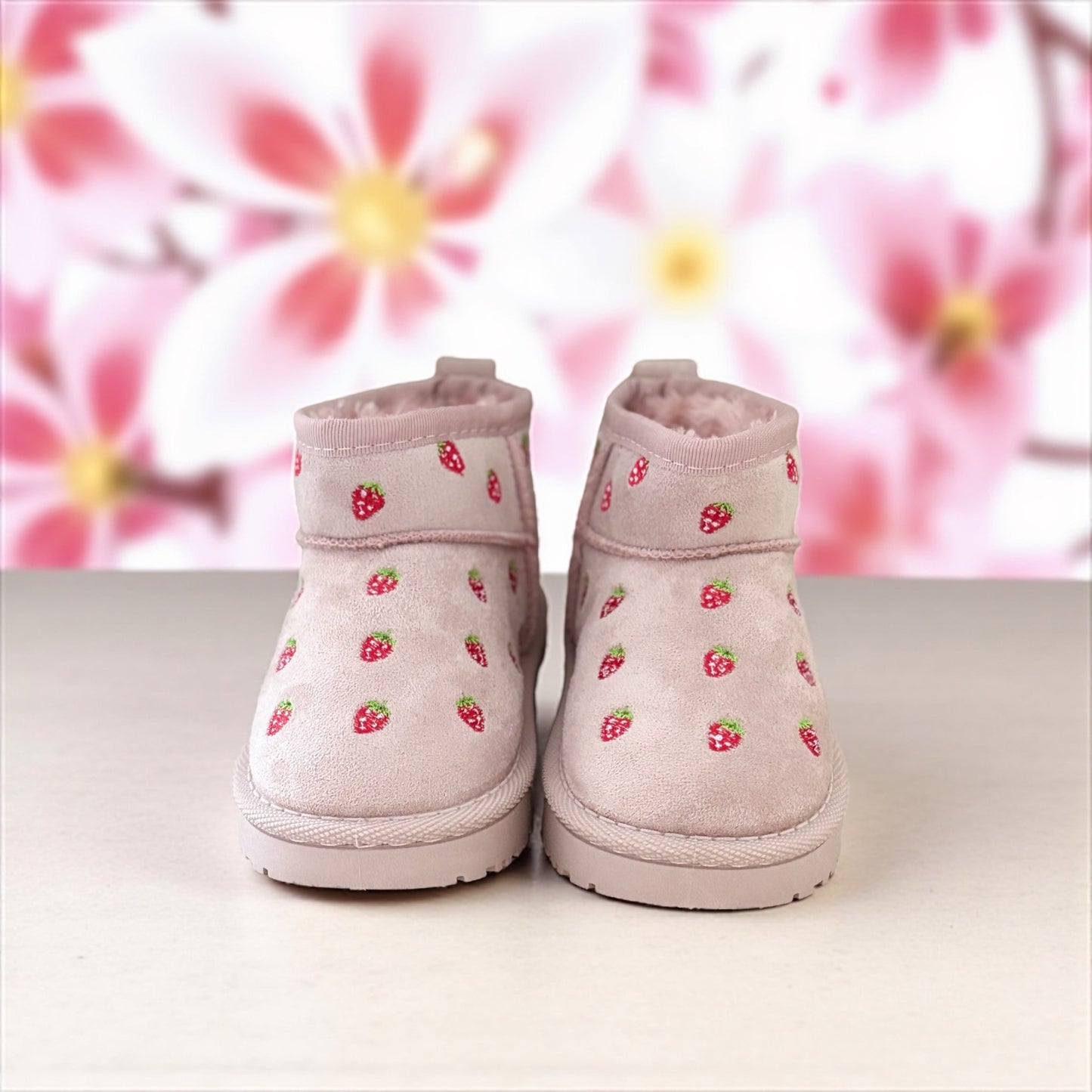 Bottes fourrées enfant – Rose fraise (Pointure 21 à 24)