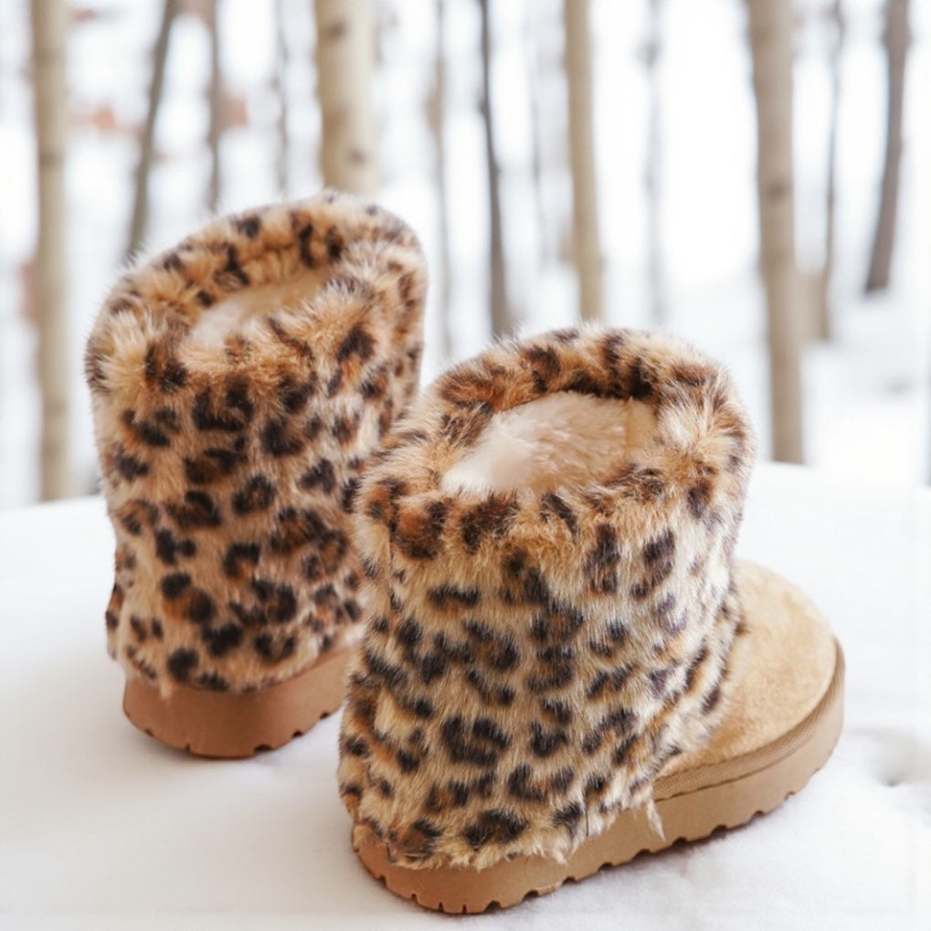Bottines fourrées léopard 🐾